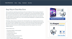 Desktop Screenshot of cleanmacoserror.com