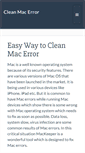 Mobile Screenshot of cleanmacoserror.com